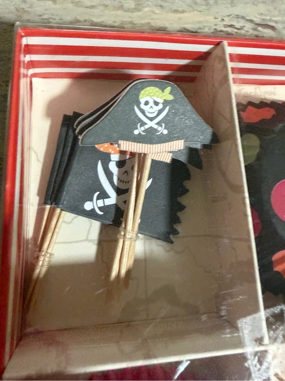 NWT Meri Meri Pirate Party 24-Cupcake Toppers and 24-Cupcake cases